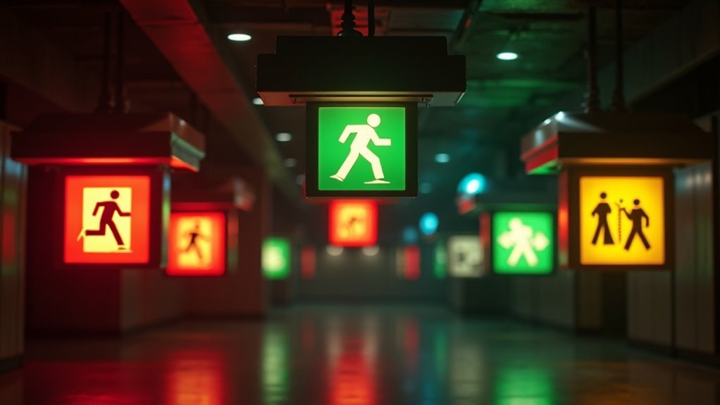 enhance safety with exit signs