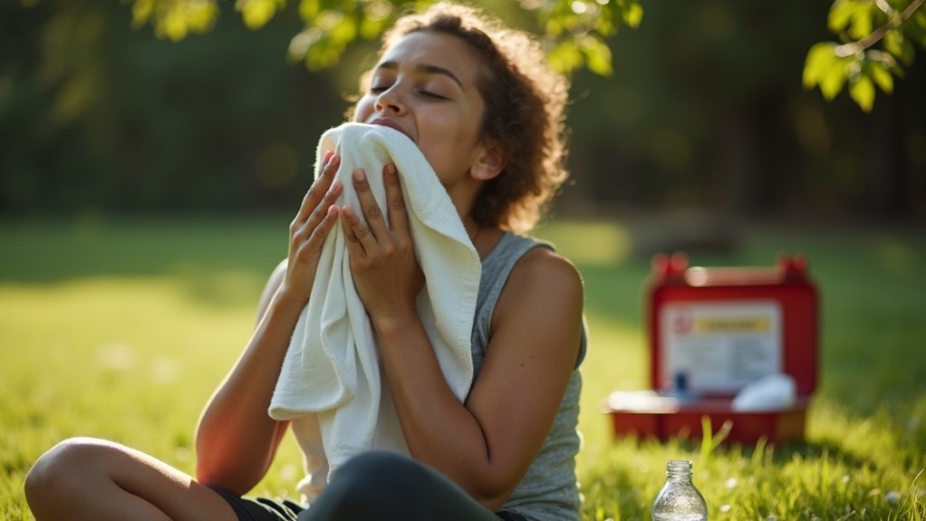 initial smoke inhalation care