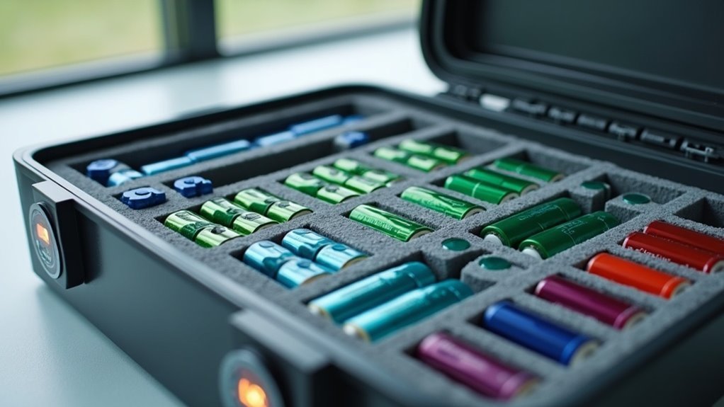 store lithium cells securely