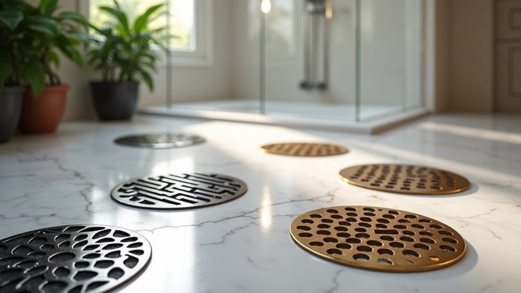stylish functional shower drains